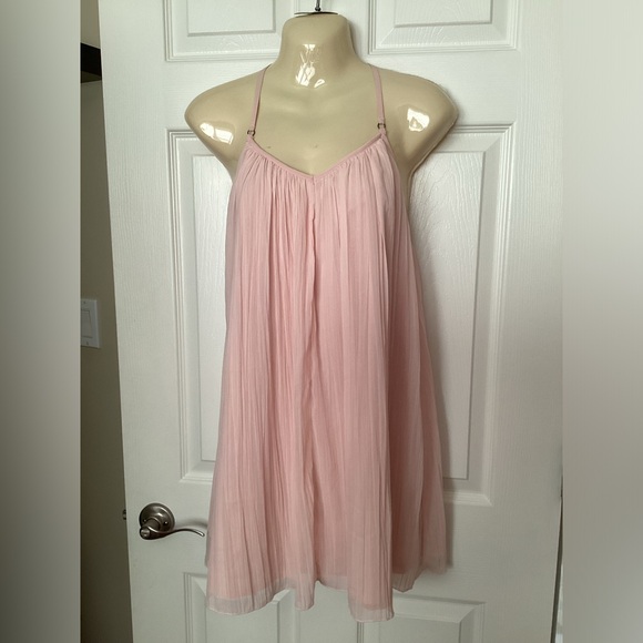 💗 Abercrombie chiffon pleated mini dress XS EUC - Picture 4 of 9